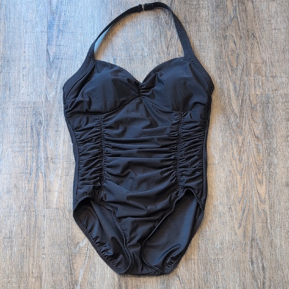 Lands' End Classic One Piece Swimsuit Size 14